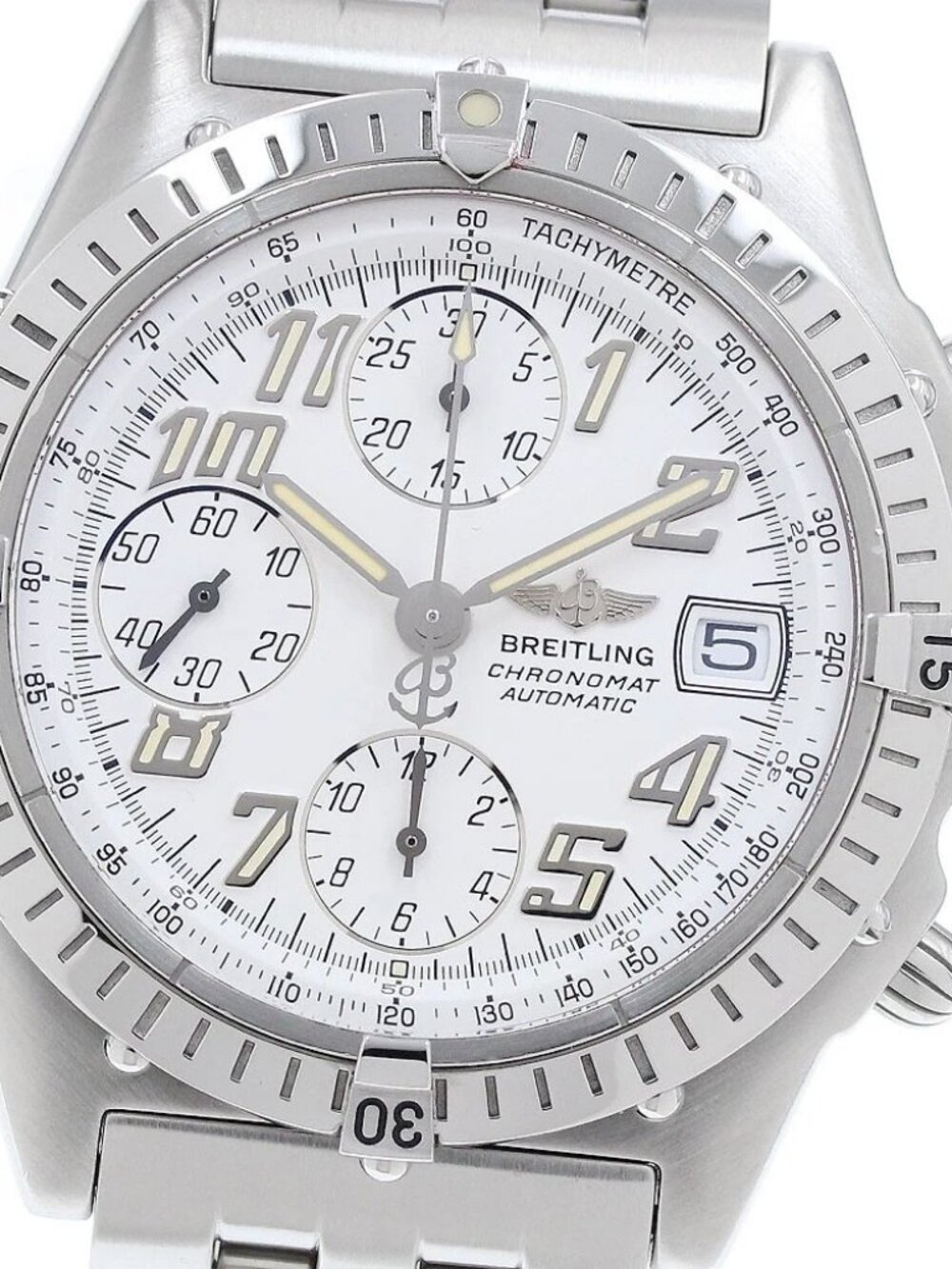 BREITLING Chronomat A13350 Date white Dial Automatic Men's Watch